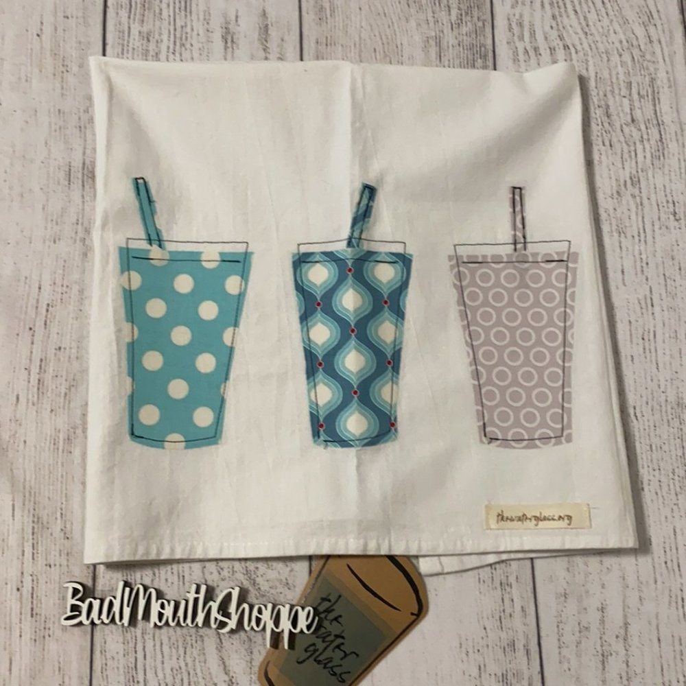 Reusable Cups Iced Tea Boba Kitchen Linens Tea Dish Towel